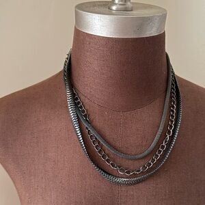 Three-Strand Layered Necklace